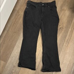 Lee Black Charcoal Denim Bootcut Jeans Size 12P